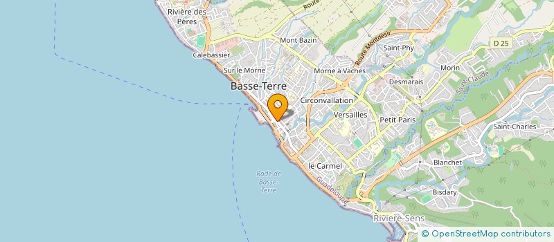 localisation de l'entreprise CTRE COM ACTION SOCIALE DE BASSE TERRE à BASSE-TERRE