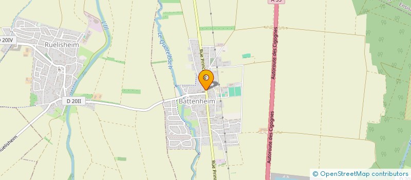 localisation de l'entreprise CTRE COM ACTION SOCIALE DE BATTENHEIM  BATTENHEIM