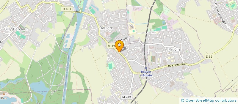 localisation de l'entreprise CTRE COM ACTION SOCIALE DE BAUVIN à BAUVIN