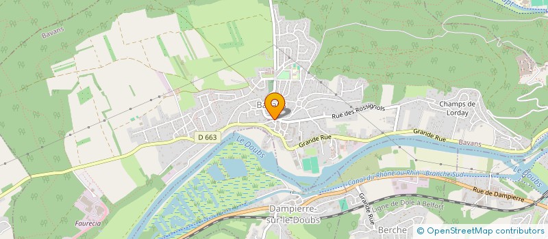localisation de l'entreprise CTRE COM ACTION SOCIALE DE BAVANS à BAVANS