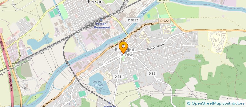 localisation de l'entreprise CTRE COM ACTION SOCIALE DE BEAUMONT SUR à BEAUMONT-SUR-OISE