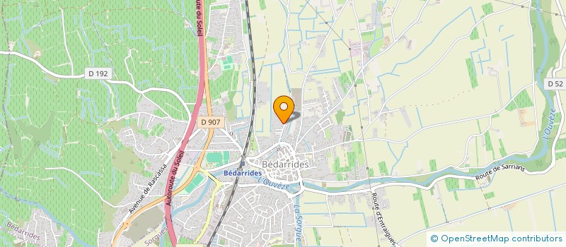 localisation de l'entreprise CTRE COM ACTION SOCIALE DE BEDARRIDES à BEDARRIDES
