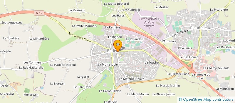 localisation de l'entreprise CTRE COM ACTION SOCIALE DE BEDEE à BEDEE