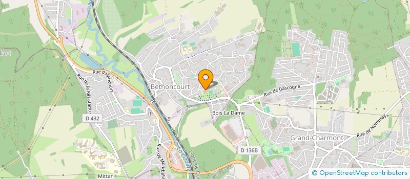localisation de l'entreprise CTRE COM ACTION SOCIALE DE BETHONCOURT à BETHONCOURT