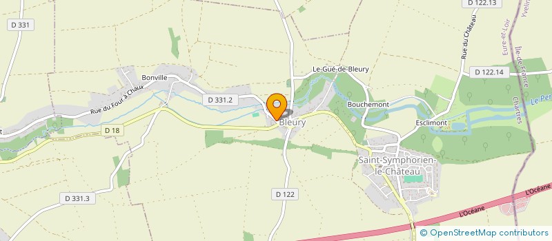 localisation de l'entreprise CTRE COM ACTION SOCIALE DE BLEURY à AUNEAU-BLEURY-SAINT-SYMPHORIEN