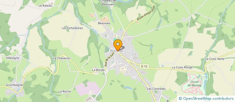 localisation de l'entreprise CTRE COM ACTION SOCIALE DE BONNAT à BONNAT