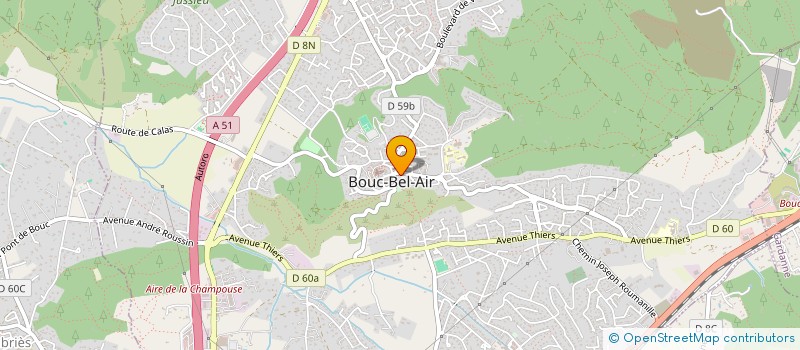 localisation de l'entreprise CTRE COM ACTION SOCIALE DE BOUC BEL AIR à BOUC-BEL-AIR