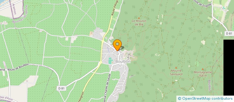 localisation de l'entreprise CTRE COM ACTION SOCIALE DE BOULBON à BOULBON