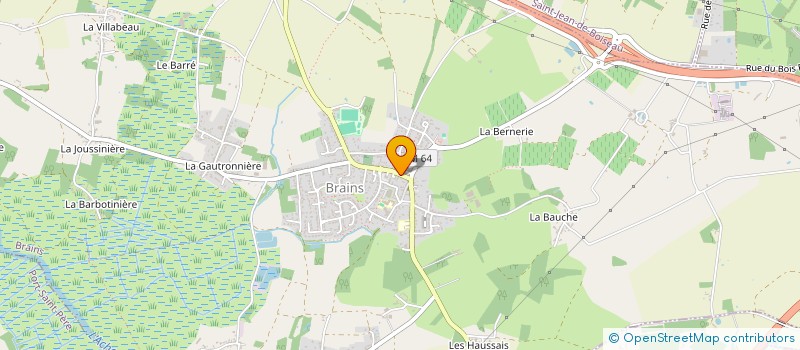 localisation de l'entreprise CTRE COM ACTION SOCIALE DE BRAINS  BRAINS