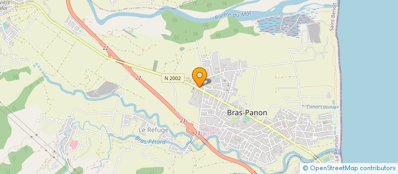localisation de l'entreprise CTRE COM ACTION SOCIALE DE BRAS PANON à BRAS-PANON