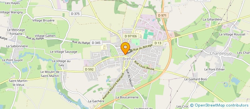 localisation de l'entreprise CTRE COM ACTION SOCIALE DE BREHAL  BREHAL