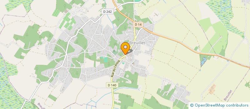 localisation de l'entreprise CTRE COM ACTION SOCIALE DE BREUILLET à BREUILLET