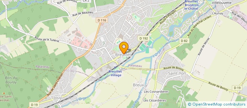 localisation de l'entreprise CTRE COM ACTION SOCIALE DE BREUILLET à BREUILLET