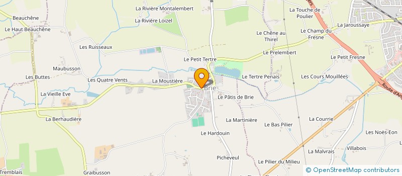localisation de l'entreprise CTRE COM ACTION SOCIALE DE BRIE à BRIE