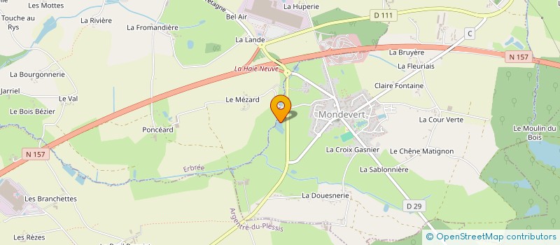 localisation de l'entreprise CTRE COM ACTION SOCIALE DE BRIELLES à BRIELLES