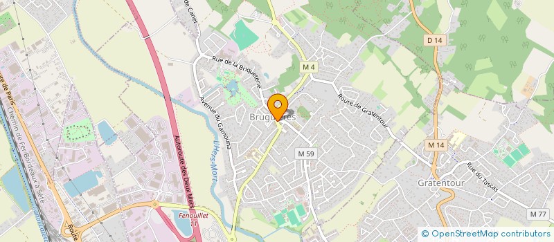 localisation de l'entreprise CTRE COM ACTION SOCIALE DE BRUGUIERES à BRUGUIERES