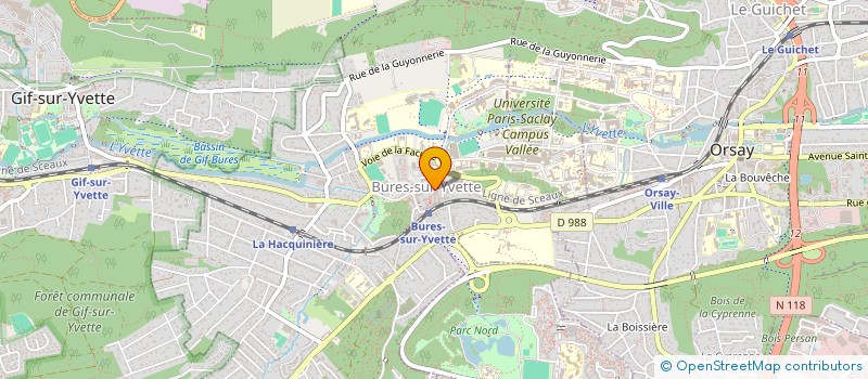 localisation de l'entreprise CTRE COM ACTION SOCIALE DE BURES SUR à BURES-SUR-YVETTE