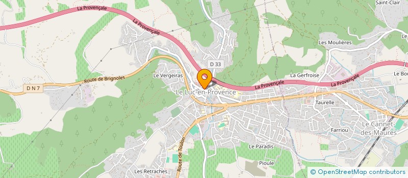 localisation de l'entreprise CTRE COM ACTION SOCIALE DE CABASSE  CABASSE