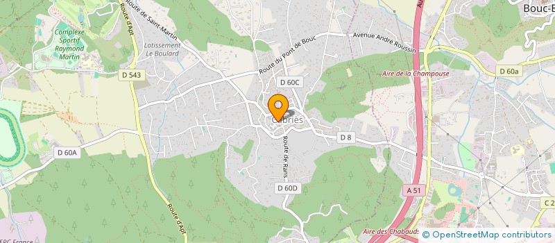 localisation de l'entreprise CTRE COM ACTION SOCIALE DE CABRIES à CABRIES