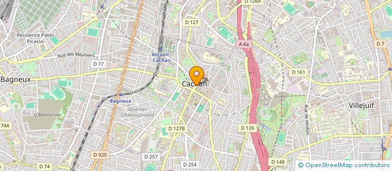 localisation de l'entreprise CTRE COM ACTION SOCIALE DE CACHAN à CACHAN