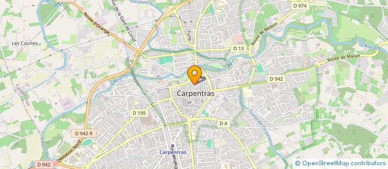 localisation de l'entreprise CTRE COM ACTION SOCIALE DE CARPENTRAS à CARPENTRAS