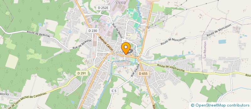 localisation de l'entreprise CTRE COM ACTION SOCIALE DE CASTELJALOUX à CASTELJALOUX