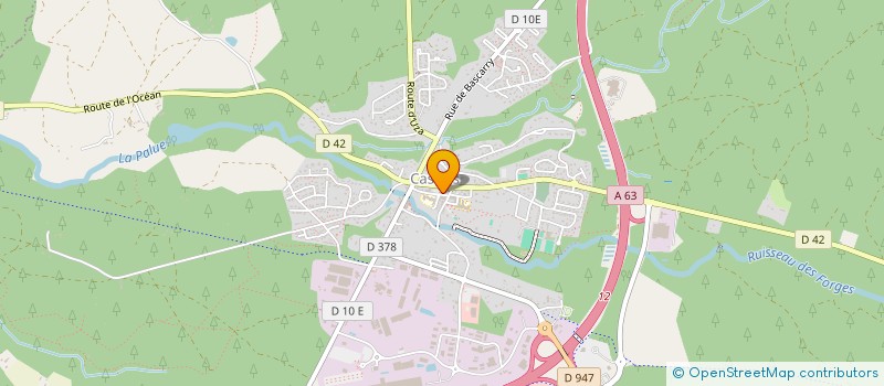 localisation de l'entreprise CTRE COM ACTION SOCIALE DE CASTETS  CASTETS