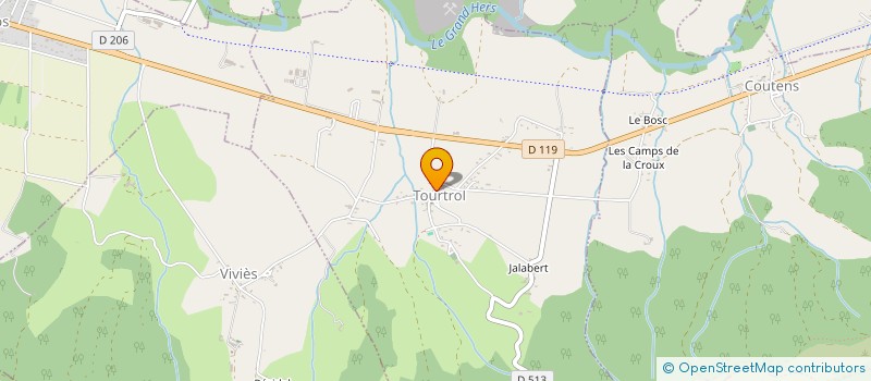 localisation de l'entreprise CTRE COM ACTION SOCIALE DE CAZALS DES BA à CAZALS-DES-BAYLES