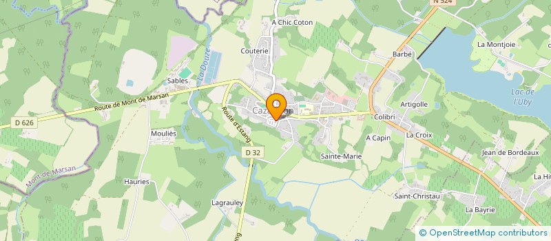 localisation de l'entreprise CTRE COM ACTION SOCIALE DE CAZAUBON à CAZAUBON