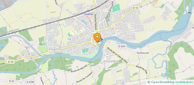 localisation de l'entreprise CTRE COM ACTION SOCIALE DE CAZERES à CAZERES