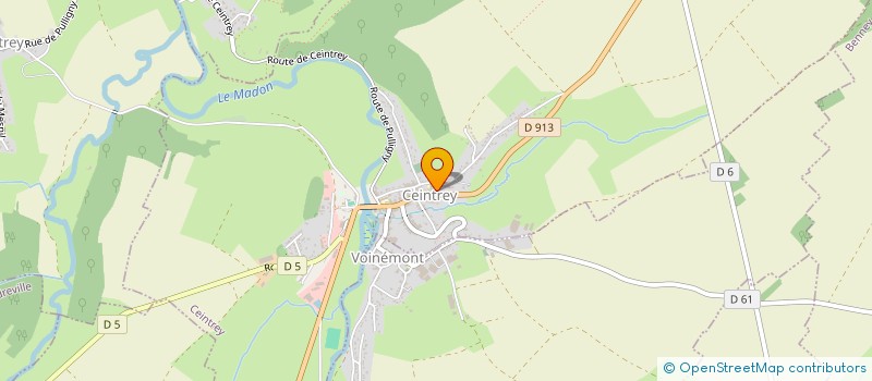 localisation de l'entreprise CTRE COM ACTION SOCIALE DE CEINTREY  CEINTREY