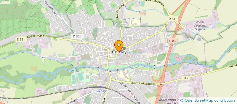 localisation de l'entreprise CTRE COM ACTION SOCIALE DE CERNAY à CERNAY