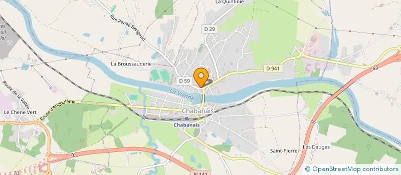 localisation de l'entreprise CTRE COM ACTION SOCIALE DE CHABANAIS  CHABANAIS