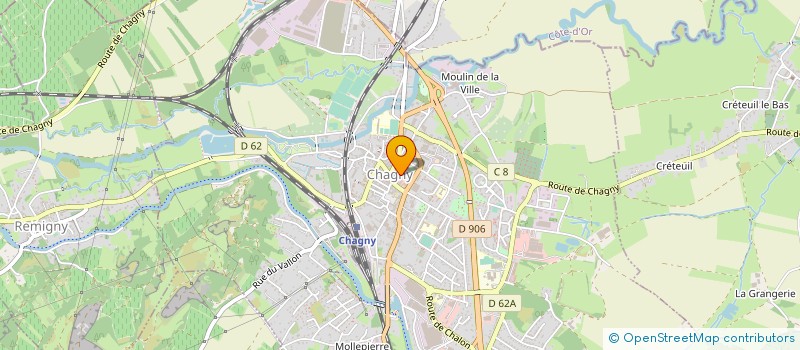 localisation de l'entreprise CTRE COM ACTION SOCIALE DE CHAGNY à CHAGNY