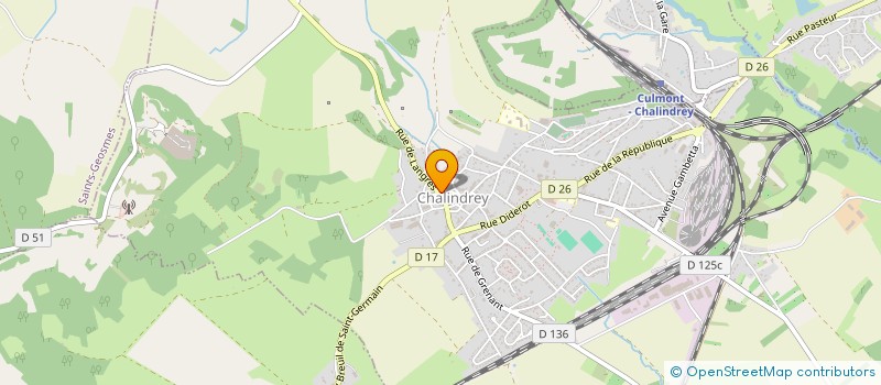 localisation de l'entreprise CTRE COM ACTION SOCIALE DE CHALINDREY  CHALINDREY