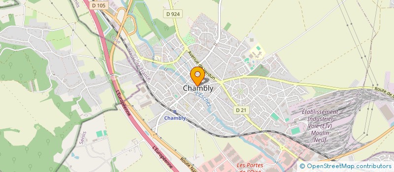 localisation de l'entreprise CTRE COM ACTION SOCIALE DE CHAMBLY  CHAMBLY