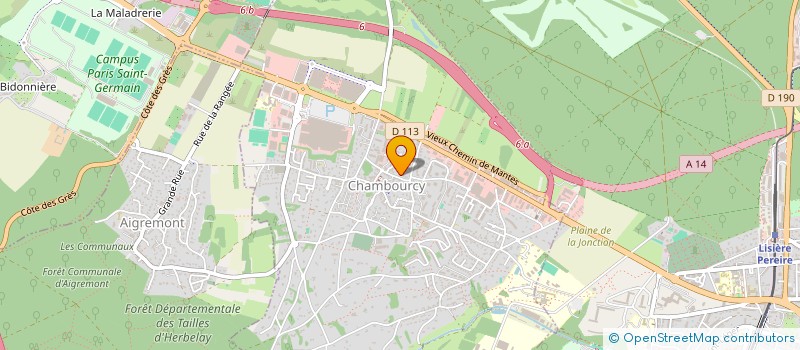 localisation de l'entreprise CTRE COM ACTION SOCIALE DE CHAMBOURCY à CHAMBOURCY