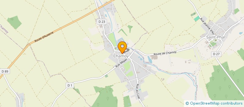 localisation de l'entreprise CTRE COM ACTION SOCIALE DE CHAMOY  CHAMOY