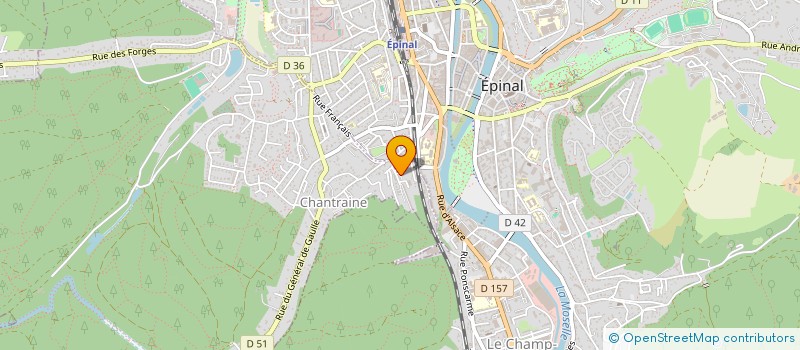 localisation de l'entreprise CTRE COM ACTION SOCIALE DE CHANTRAINE à CHANTRAINE