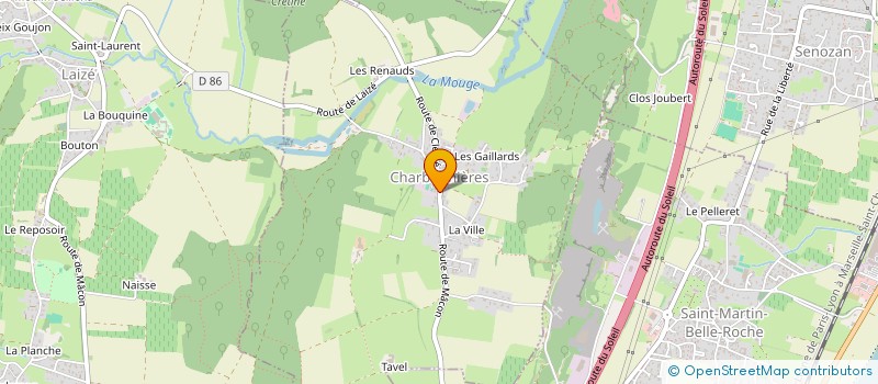 localisation de l'entreprise CTRE COM ACTION SOCIALE DE CHARBONNIERES à CHARBONNIERES