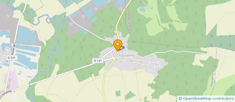 localisation de l'entreprise CTRE COM ACTION SOCIALE DE CHASSEMY à CHASSEMY