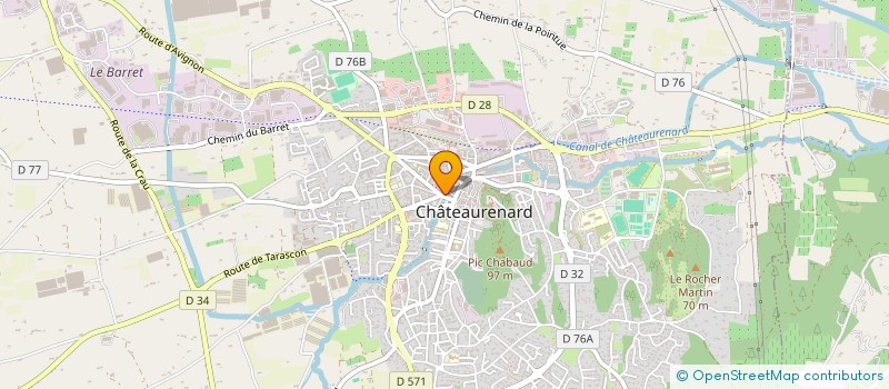 localisation de l'entreprise CTRE COM ACTION SOCIALE DE CHATEAURENARD à CHATEAURENARD