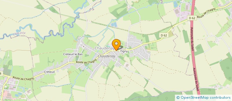 localisation de l'entreprise CTRE COM ACTION SOCIALE DE CHAUDENAY à CHAUDENAY
