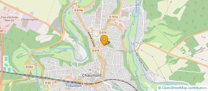 localisation de l'entreprise CTRE COM ACTION SOCIALE DE CHAUMONT à CHAUMONT