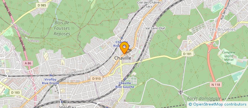 localisation de l'entreprise CTRE COM ACTION SOCIALE DE CHAVILLE à CHAVILLE