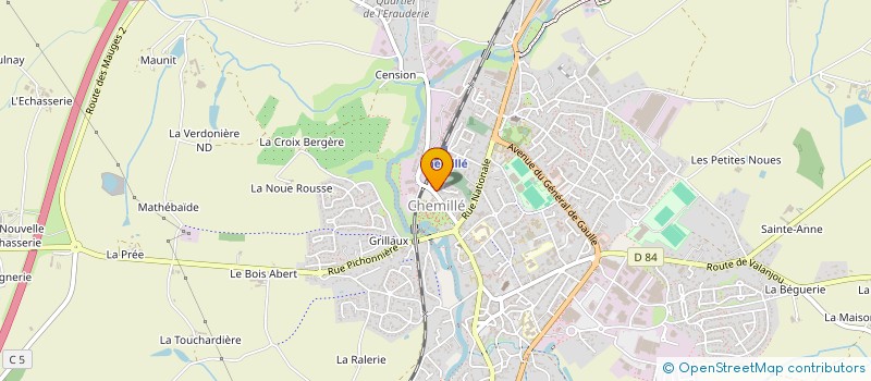 localisation de l'entreprise CTRE COM ACTION SOCIALE DE CHEMILLE à CHEMILLE-EN-ANJOU