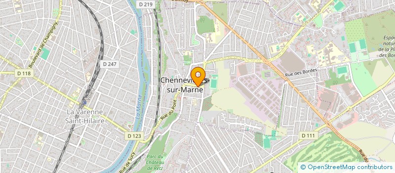 localisation de l'entreprise CTRE COM ACTION SOCIALE DE CHENNEVIERES à CHENNEVIERES-SUR-MARNE