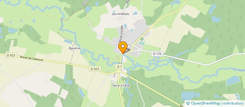 localisation de l'entreprise CTRE COM ACTION SOCIALE DE CLEMONT à CLEMONT