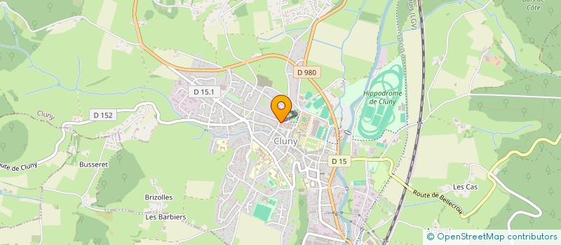 localisation de l'entreprise CTRE COM ACTION SOCIALE DE CLUNY à CLUNY