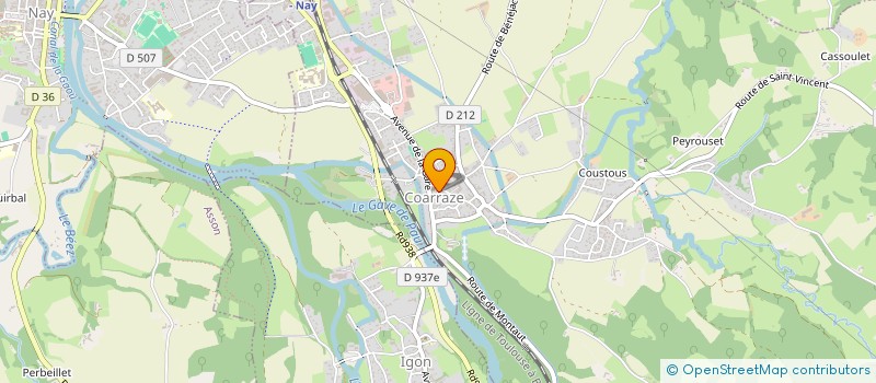 localisation de l'entreprise CTRE COM ACTION SOCIALE DE COARRAZE  COARRAZE